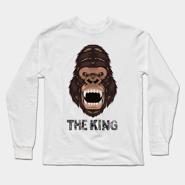 The King Long Sleeve T-Shirt by G-Art Swiss